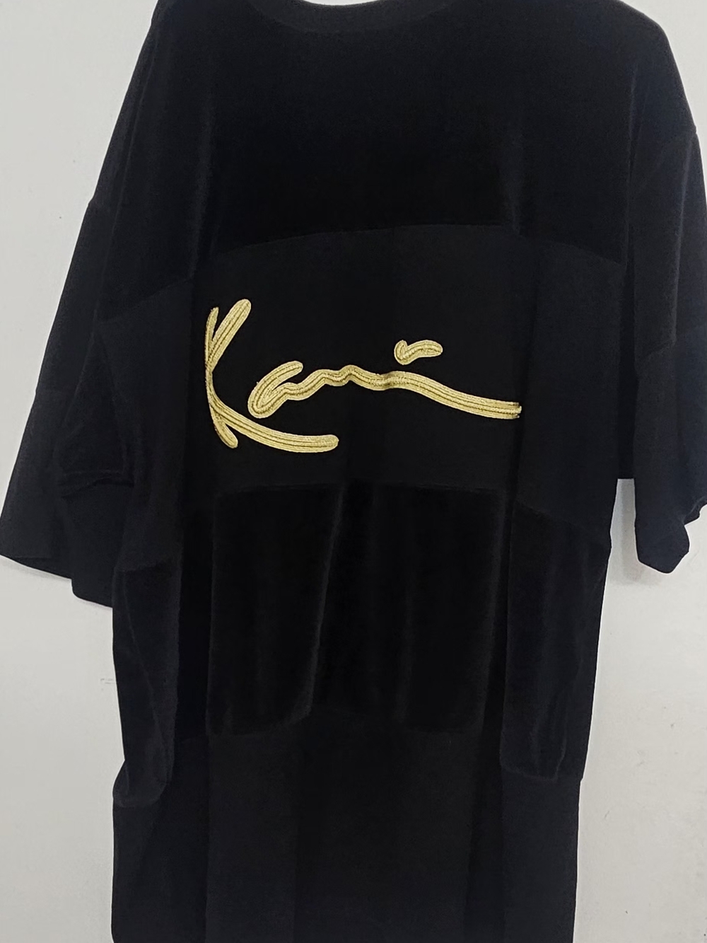**Exclusive** Vintage Karl Kani - Black Tee with Gold Kani Logo Accent